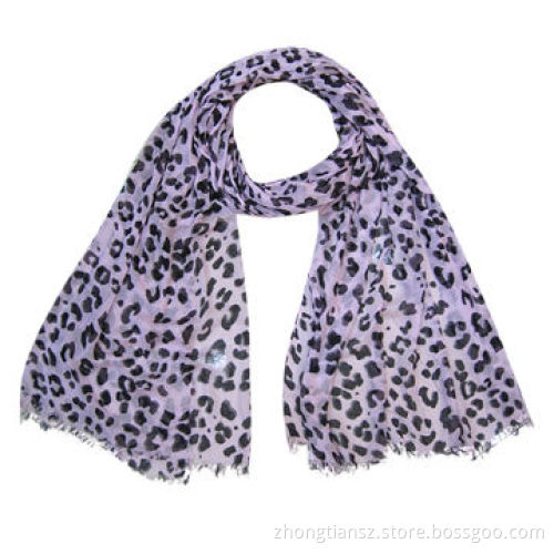 Viscose scarf for spring and summer, leopard print, various colors are available